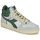 Schuhe Sneaker High Diadora MAGIC BASKET DEMI CUT SUEDE LEATHER Weiss / Grün