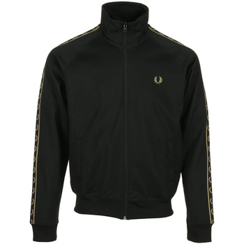 Fred Perry Contrast Tape Track Jacket Schwarz
