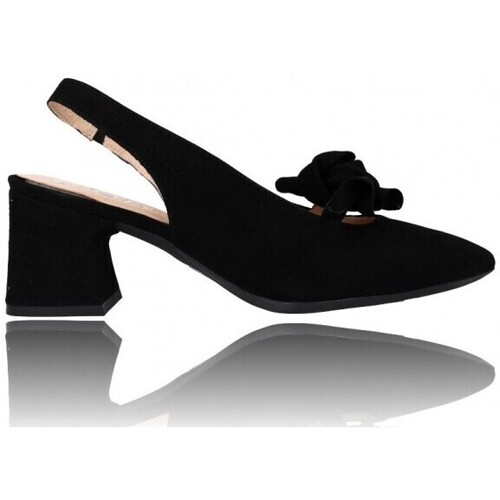 Schuhe Damen Pumps Wonders Zapatos con Tacón sin Talón para Mujer de  Over I-9003 Schwarz