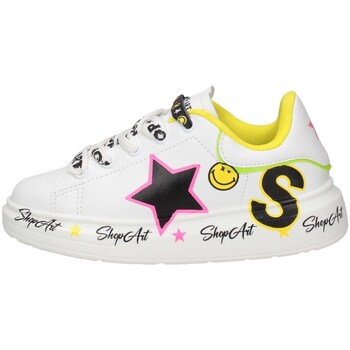 Schuhe Mädchen Sneaker Low Shop Art SAG80313 Sneaker Kind Weiss Multicolor