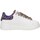 Schuhe Damen Sneaker Low Shop Art SASS2302 KIM Sneaker Frau Viola Leopardered White Multicolor