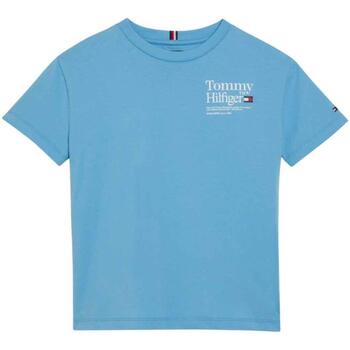 Kleidung Jungen T-Shirts & Poloshirts Tommy Hilfiger  Blau