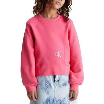 Kleidung Mädchen Sweatshirts Calvin Klein Jeans  Rosa