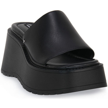 Schuhe Damen Pantoffel Windsor Smith CANDY BLACK LEATHER Schwarz