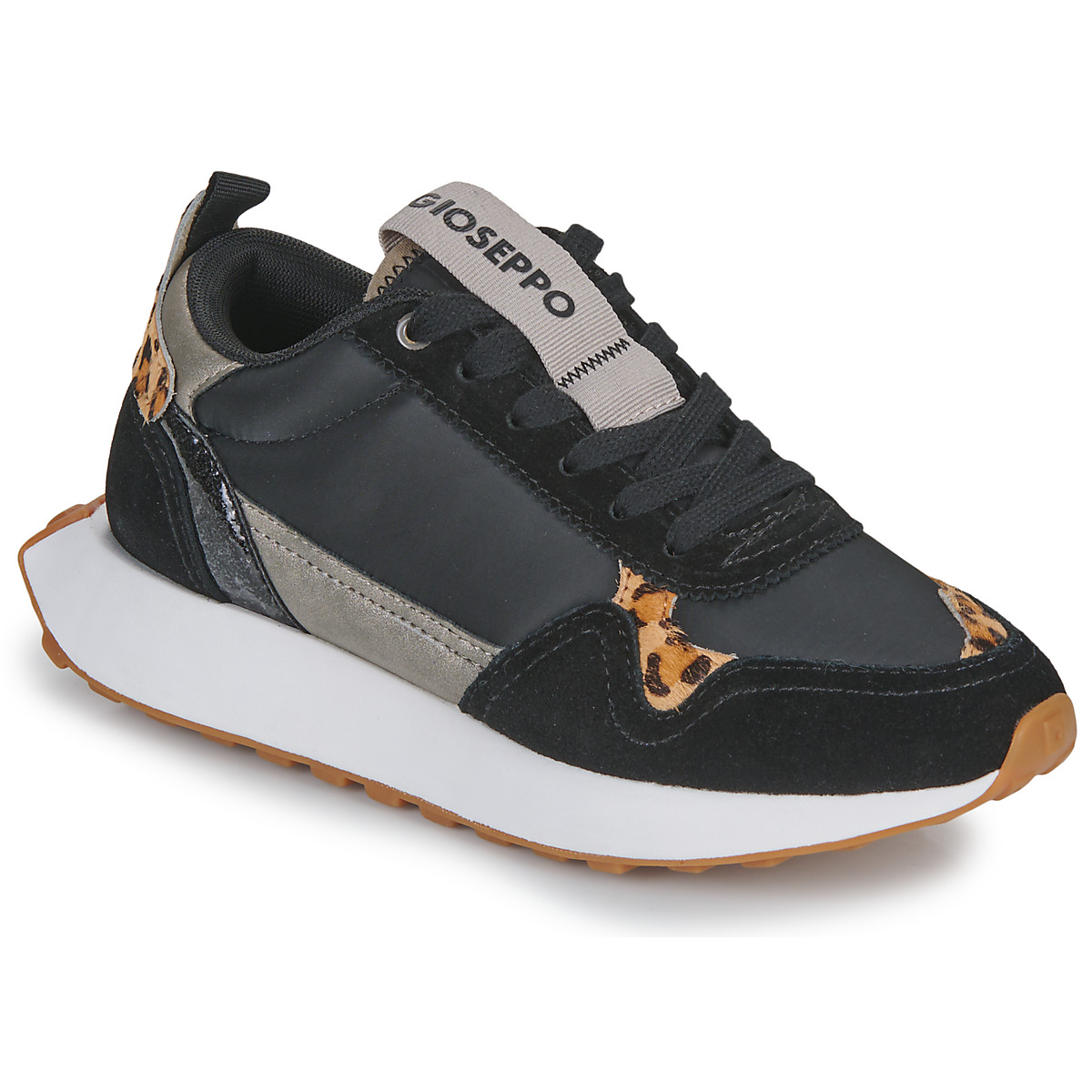 Schuhe Damen Sneaker Low Gioseppo ONAKA Schwarz / Leopard