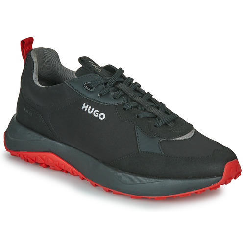 Schuhe Herren Sneaker Low HUGO Kane_Runn_mfny_N Schwarz / Rot