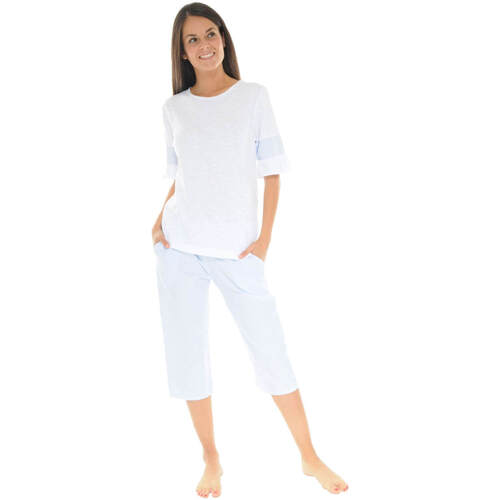Kleidung Damen Pyjamas/ Nachthemden Pilus YSABEL Weiss
