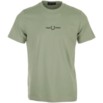 Kleidung Herren T-Shirts Fred Perry Embroidered T-Shirt Grün