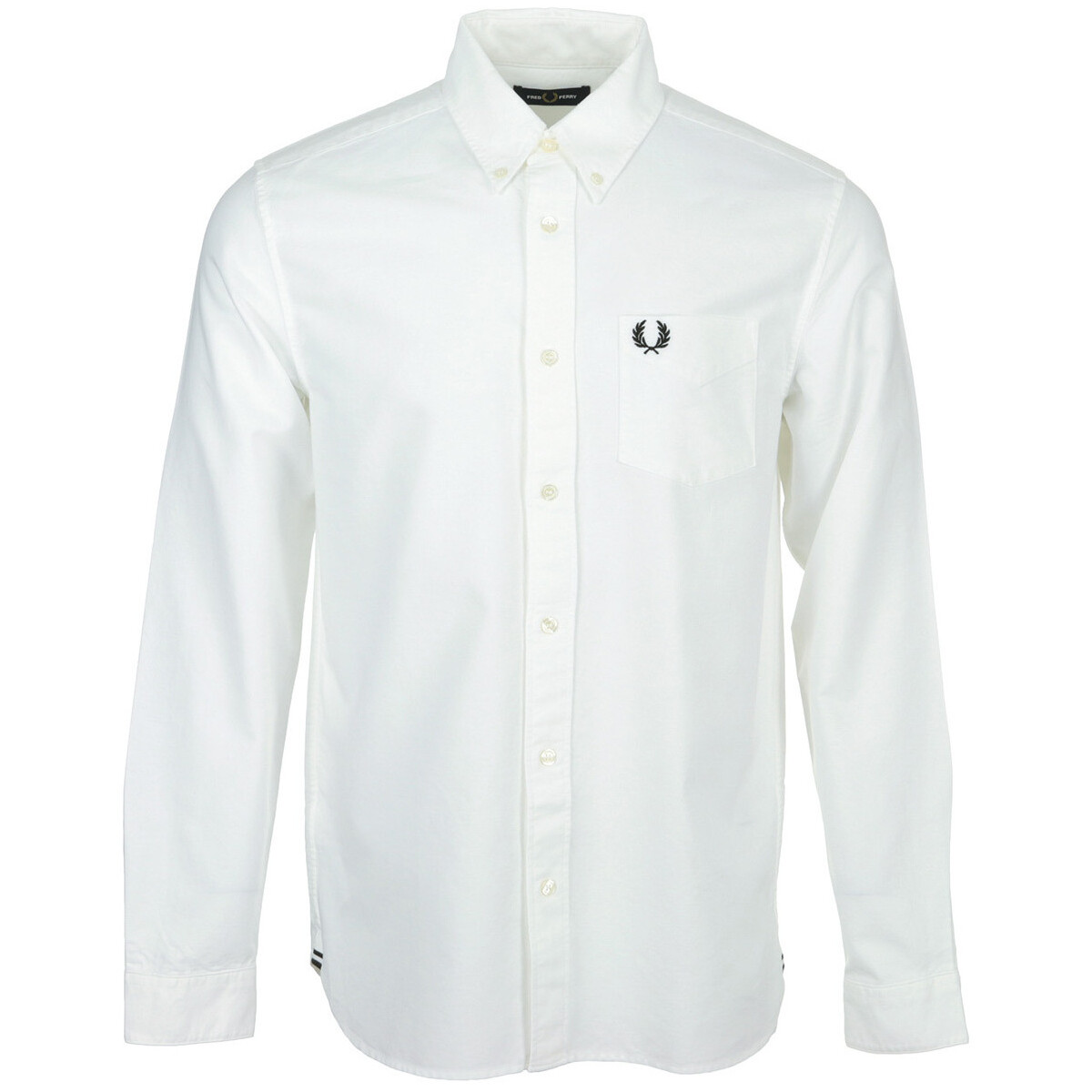 Kleidung Herren Langärmelige Hemden Fred Perry Oxford Shirt Weiss