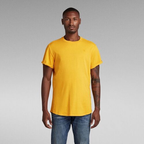 Kleidung Herren T-Shirts & Poloshirts G-Star Raw D16396 2653 LASH G.D.-D849 DULL YELLOW Gelb
