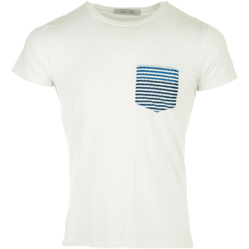 Kleidung Herren T-Shirts Trente-Cinq° Modal Poche Weiss