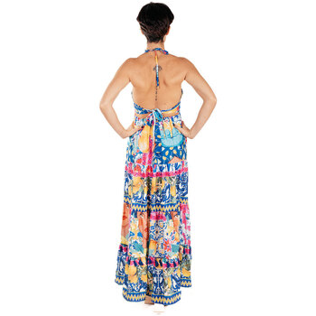 Isla Bonita By Sigris Langes Midi -Kleid Multicolor