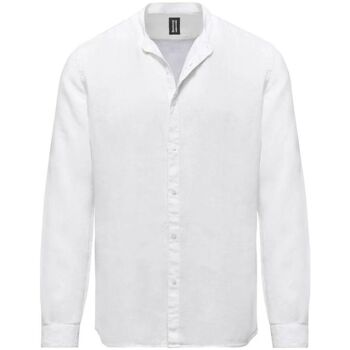 Kleidung Herren Langärmelige Hemden Bomboogie SM6401 T LI2-00 OPTIC WHITE Weiss