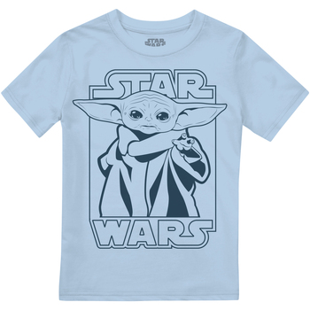Kleidung Jungen Langarmshirts Star Wars: The Mandalorian  Blau