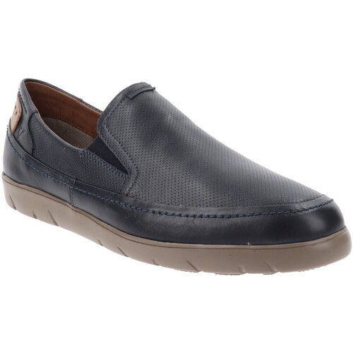 Schuhe Herren Slipper Valleverde VV-36960 Blau