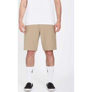 Kleidung Herren Shorts / Bermudas Volcom Slub Frickin Cross Shred 20 Khaki Braun