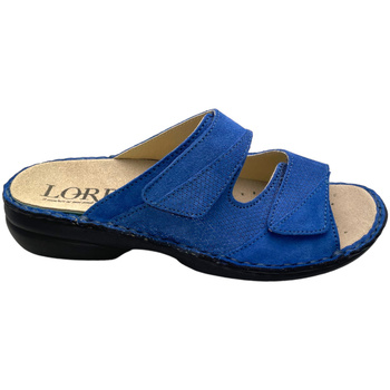 Schuhe Damen Pantoffel Calzaturificio Loren LOM2981bl Blau