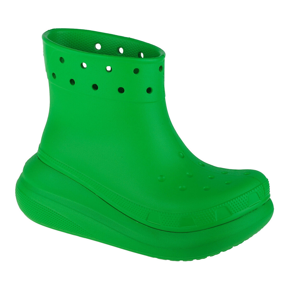 Schuhe Damen Gummistiefel Crocs Classic Crush Rain Boot Grün