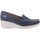 Schuhe Damen Slipper Valleverde VV-11502 Blau