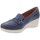 Schuhe Damen Slipper Valleverde VV-11502 Blau