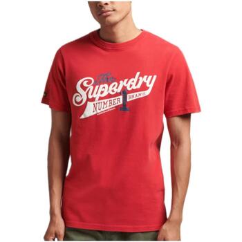 Kleidung Herren T-Shirts Superdry  Rot