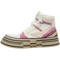 Schuhe Damen Sneaker Rebecca White Suede lavanda W16-2A.V2 rosa