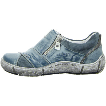 Schuhe Damen Slipper Krisbut Slipper 2490-4-1 Blau