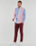 Kleidung Herren Langärmelige Hemden Polo Ralph Lauren CHEMISE COUPE DROITE EN OXFORD Blau / Rot / Weiss