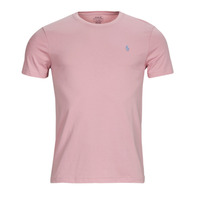Kleidung Herren T-Shirts Polo Ralph Lauren T-SHIRT AJUSTE EN COTON Rosa / Lammschwarz / Pink
