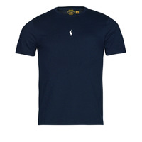 Kleidung Herren T-Shirts Polo Ralph Lauren T-SHIRT AJUSTE EN COTON LOGO CENTRAL Marine / Navy