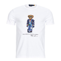 Kleidung Herren T-Shirts Polo Ralph Lauren T-SHIRT AJUSTE EN COTON REGATTA BEAR Weiss / Weiss / White-puma silver