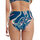 Kleidung Damen Bikini Ober- und Unterteile Lisca Bikini-Strümpfe mit hoher Taille verstellbare Seiten Blau