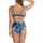 Kleidung Damen Bikini Ober- und Unterteile Lisca Bikini-Strümpfe mit hoher Taille verstellbare Seiten Blau