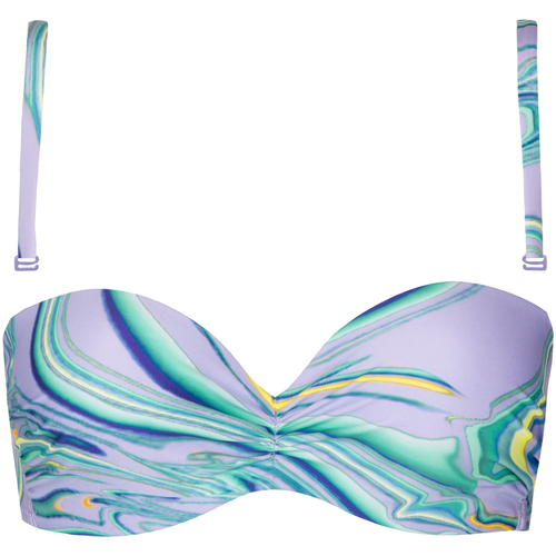 Kleidung Damen Bikini Ober- und Unterteile Lisca Badeanzug-Oberteil Bandeau Balconnet Queensland Violett