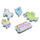Accessoires Schuh Accessoires Crocs JIBBITZ FEELING MAGICAL 5 PACK Multicolor