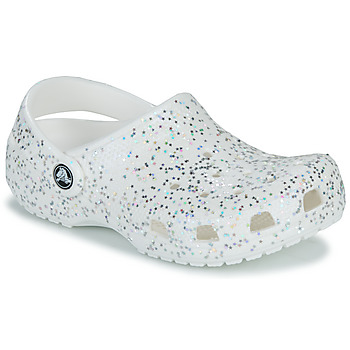 Schuhe Mädchen Pantoletten / Clogs Crocs Classic Starry Glitter Clog K Weiss