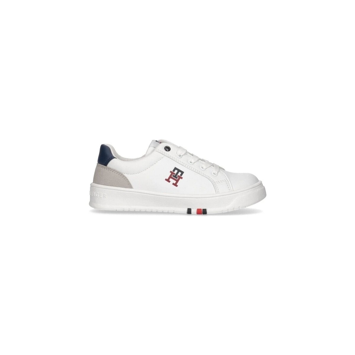 Schuhe Damen Derby-Schuhe Tommy Hilfiger MONOGRAM LOW Blanc Weiss