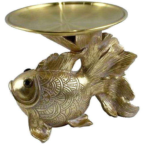 Home Statuetten und Figuren Signes Grimalt Tray Fish Ornament Gold