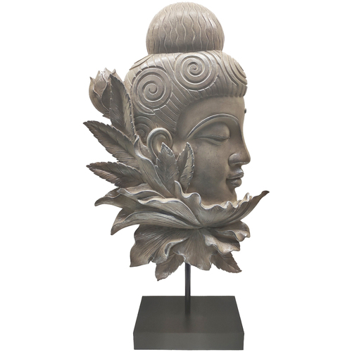 Home Statuetten und Figuren Signes Grimalt Buddha Kopffigur Grau