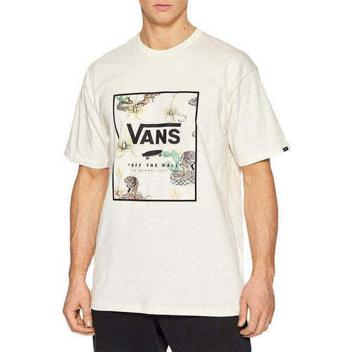 Kleidung Herren T-Shirts & Poloshirts Vans T-Shirt  MN Classic Print Box Antique White/desert Weiss