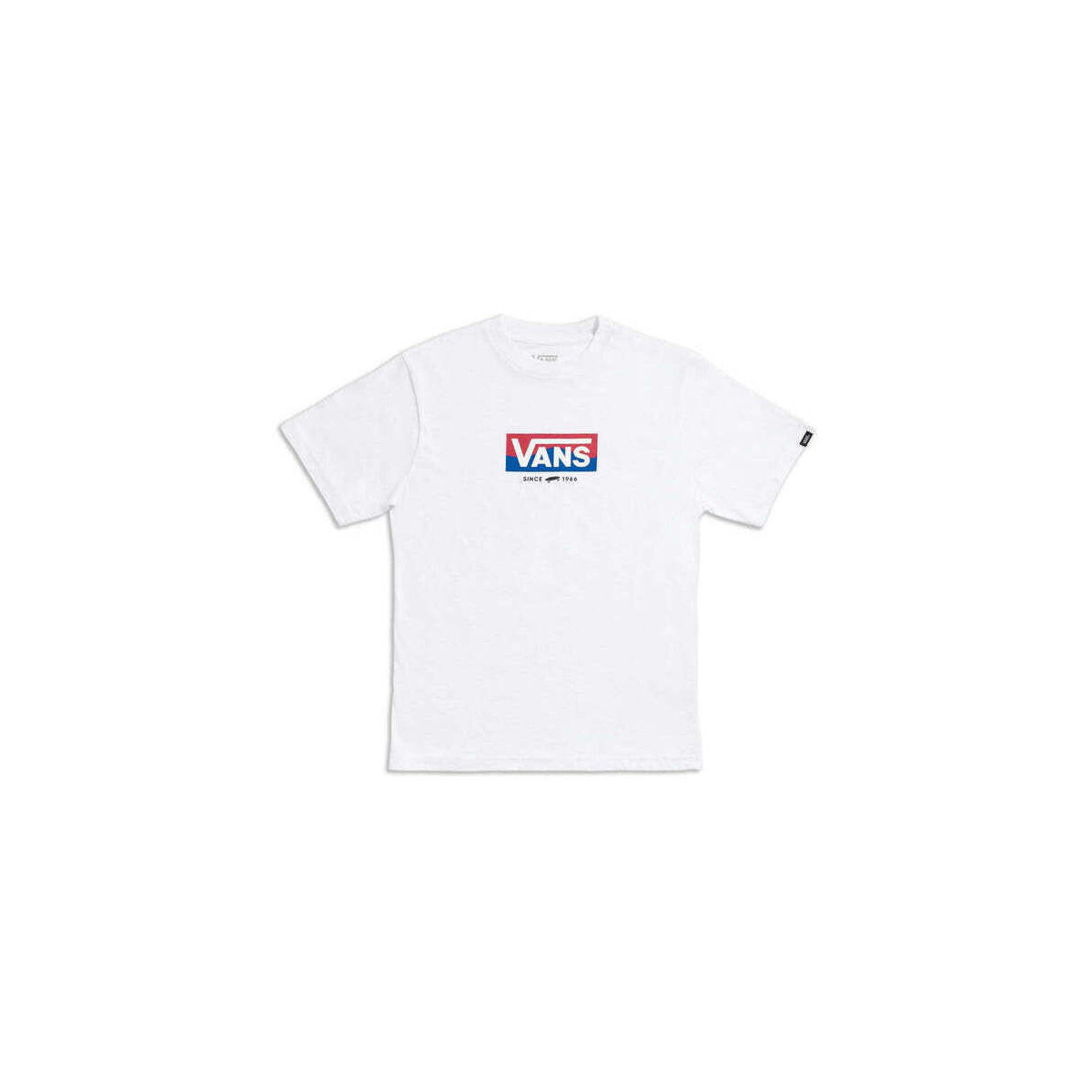 Kleidung Jungen T-Shirts & Poloshirts Vans T-Shirt  BY EASY LOGO SS BOYS WHITE Weiss