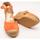 Schuhe Damen Leinen-Pantoletten mit gefloch Vidorreta  Orange