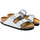 Schuhe Damen Sandalen / Sandaletten Birkenstock Arizona BS Silbern