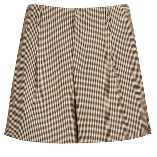 Kleidung Damen Shorts / Bermudas Only ONLMOLLY HW CHECK SHORTS TLR Beige