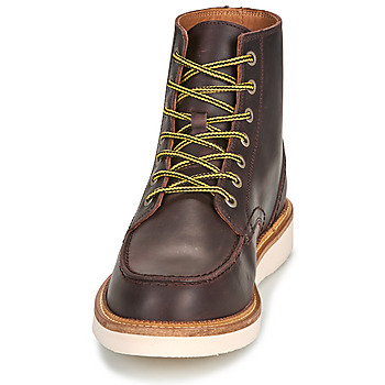 Selected SLHTEO NEW LEATHER MOC-TOE BOOT Braun