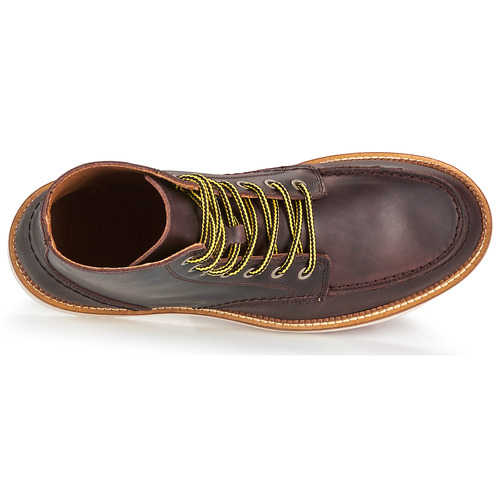 Selected SLHTEO NEW LEATHER MOC-TOE BOOT Braun