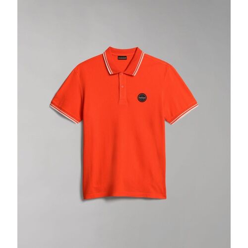 Kleidung Herren T-Shirts & Poloshirts Napapijri E-MACAS NP0A4H5Z-R05 RED CHERRY Rot