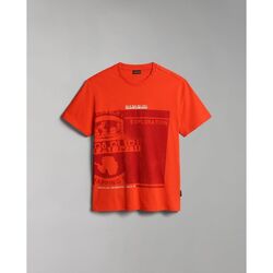 Kleidung Herren T-Shirts & Poloshirts Napapijri S-MANTA NP0A4H2C-R05 RED CHERRY Rot