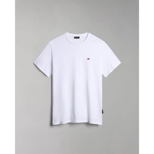 Kleidung Herren T-Shirts & Poloshirts Napapijri SALIS SS SUM NP0A4H8D-002 BRIGHT WHITE Weiss