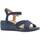 Schuhe Damen Sandalen / Sandaletten Geox D ISCHIA CORDA C Blau
